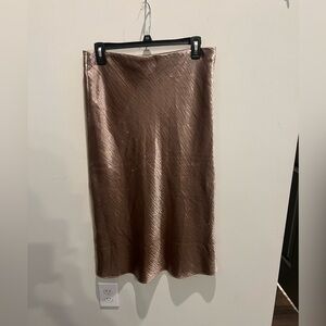 Gold midi skirt with a few snags great for costume